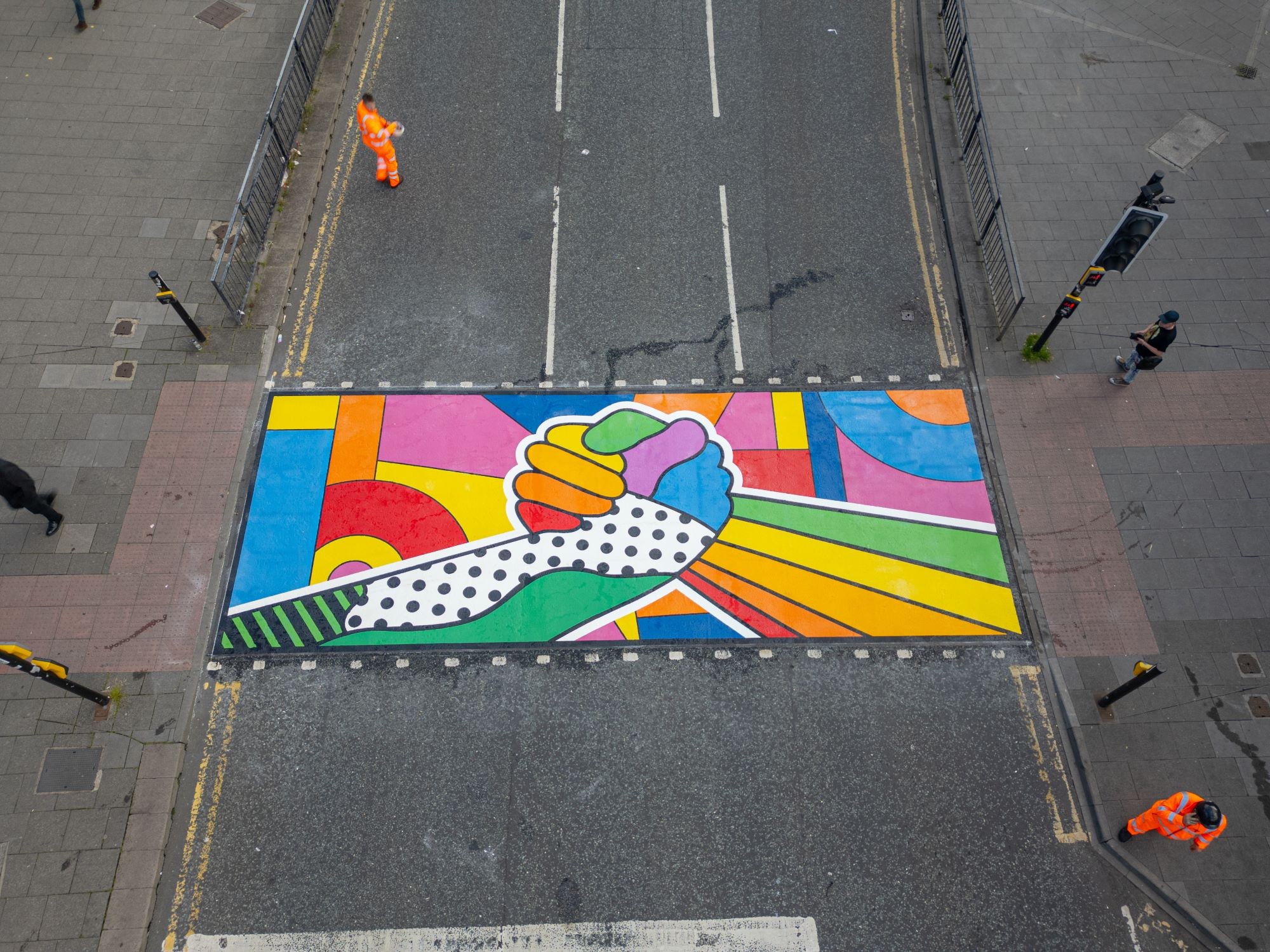 United Together mural at Marlborough Crescent